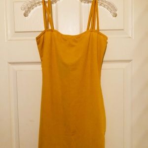 Mustard colored dress